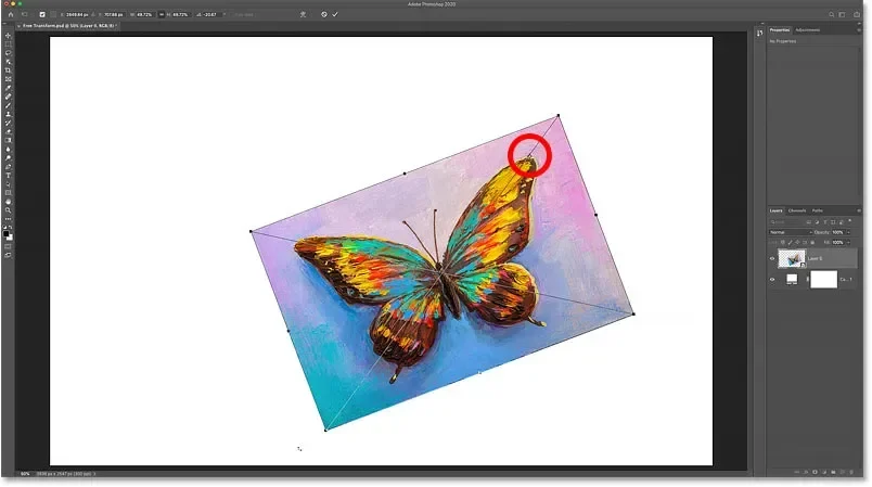 Como usar a Transformação Livre no Photoshop | ::Tutoriais Photoshop::