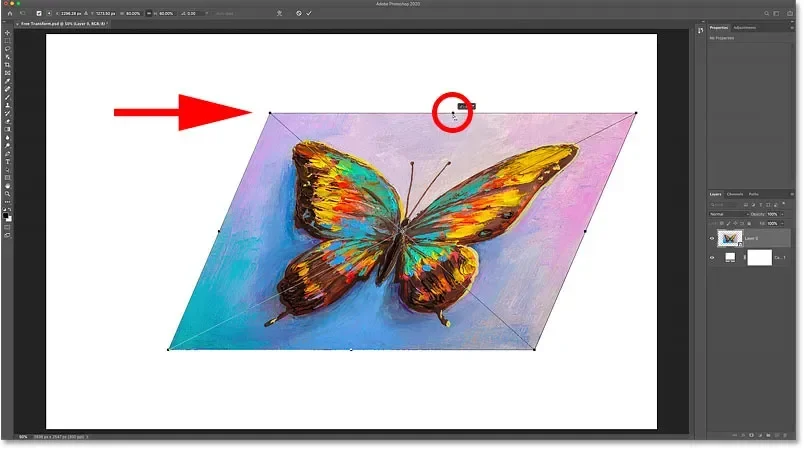 Como usar a Transformação Livre no Photoshop | ::Tutoriais Photoshop::
