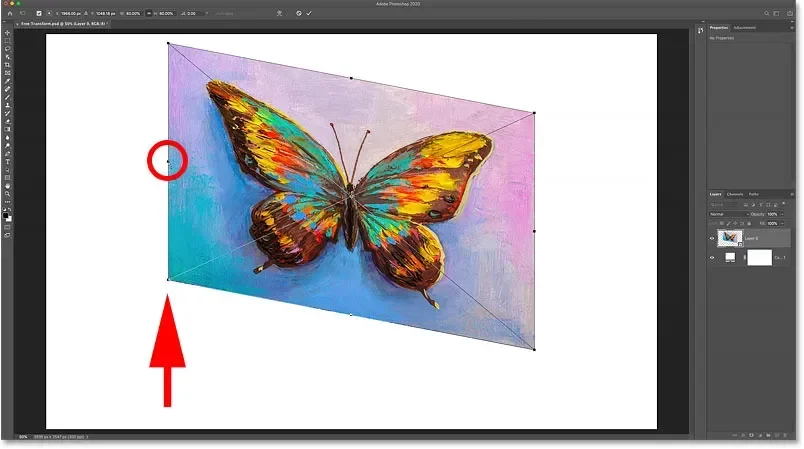 Como usar a Transformação Livre no Photoshop | ::Tutoriais Photoshop::