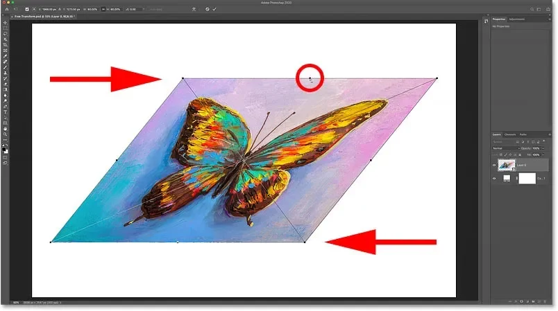 Como usar a Transformação Livre no Photoshop | ::Tutoriais Photoshop::