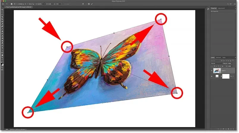 Como usar a Transformação Livre no Photoshop | ::Tutoriais Photoshop::