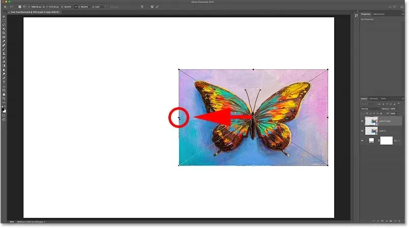 Como usar a Transformação Livre no Photoshop | ::Tutoriais Photoshop::
