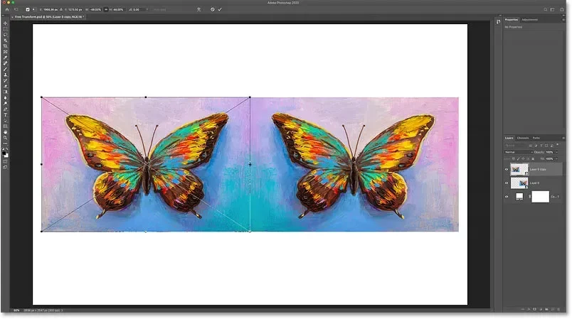 Como usar a Transformação Livre no Photoshop | ::Tutoriais Photoshop::