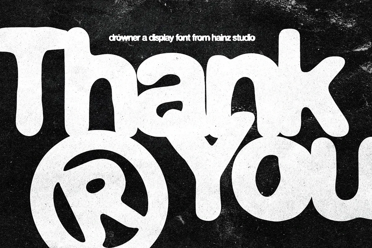 DROWNER - Display Font - Fonte Gratuita | Tutoriais Photoshop DROWNER - Display Font - Fonte Gratuita | Tutoriais Photoshop