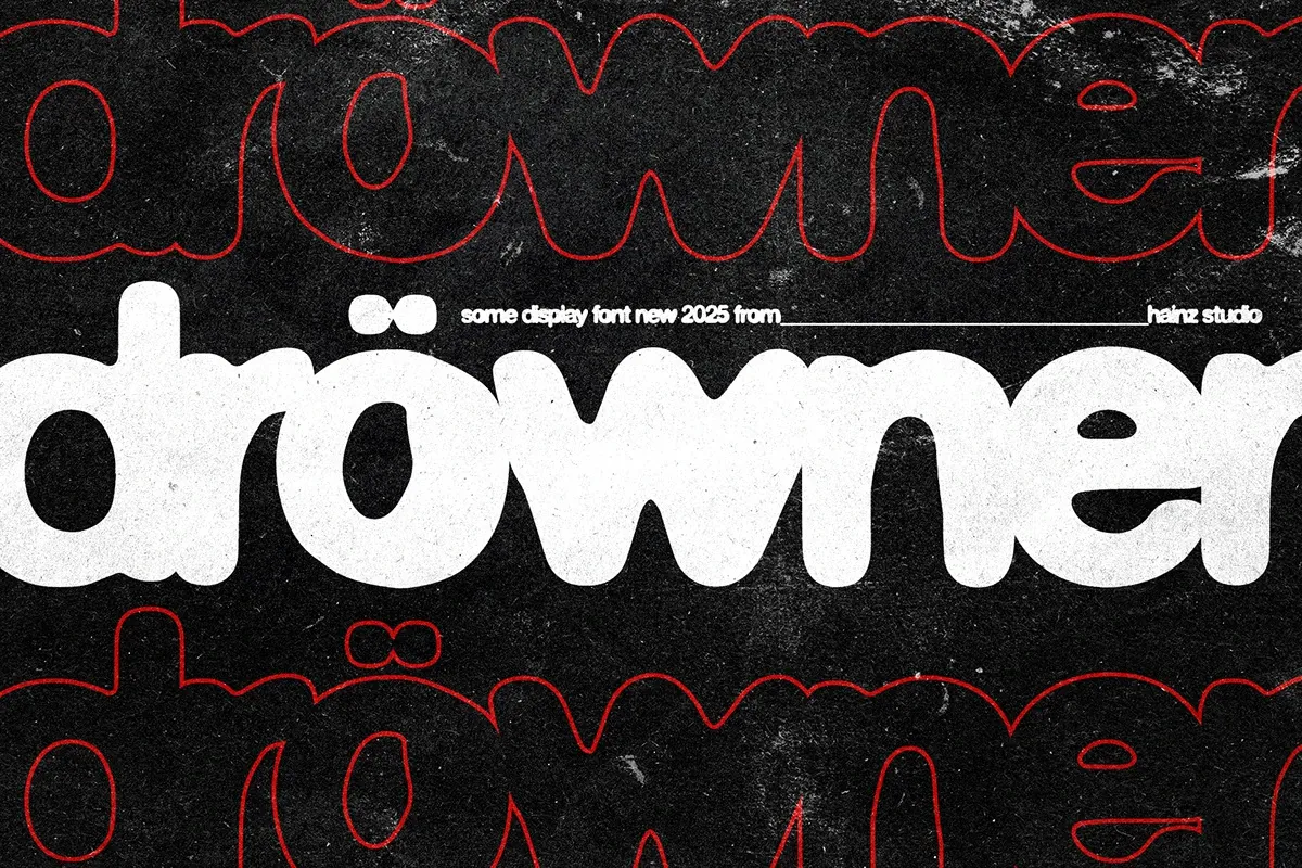 DROWNER - Display Font - Fonte Gratuita | Tutoriais Photoshop DROWNER - Display Font - Fonte Gratuita | Tutoriais Photoshop