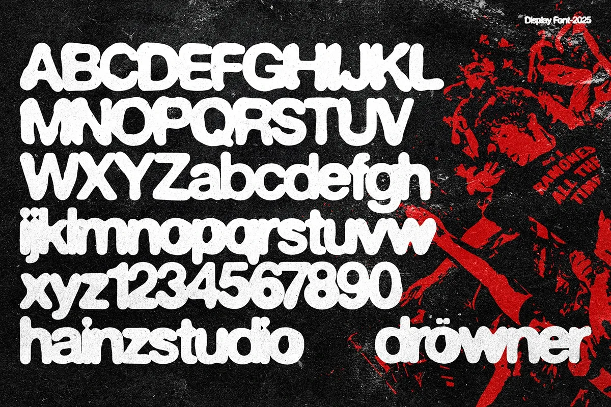 DROWNER - Display Font - Fonte Gratuita | Tutoriais Photoshop DROWNER - Display Font - Fonte Gratuita | Tutoriais Photoshop