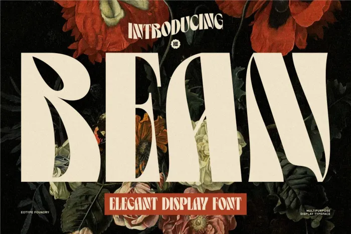 Bean - Display Font - Fonte Gratuita | Tutoriais Photoshop Bean - Display Font - Fonte Gratuita | Tutoriais Photoshop
