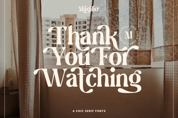 Magilio - A Chic Serif Fonts - Fonte Gratuita | Tutoriais Photoshop Magilio - A Chic Serif Fonts - Fonte Gratuita | Tutoriais Photoshop
