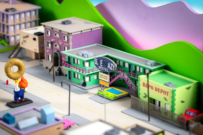 Fã de 'Os Simpsons' Constrói Maquete Gigante de Springfield com 76 Prédios | ::Tutoriais Photoshop::