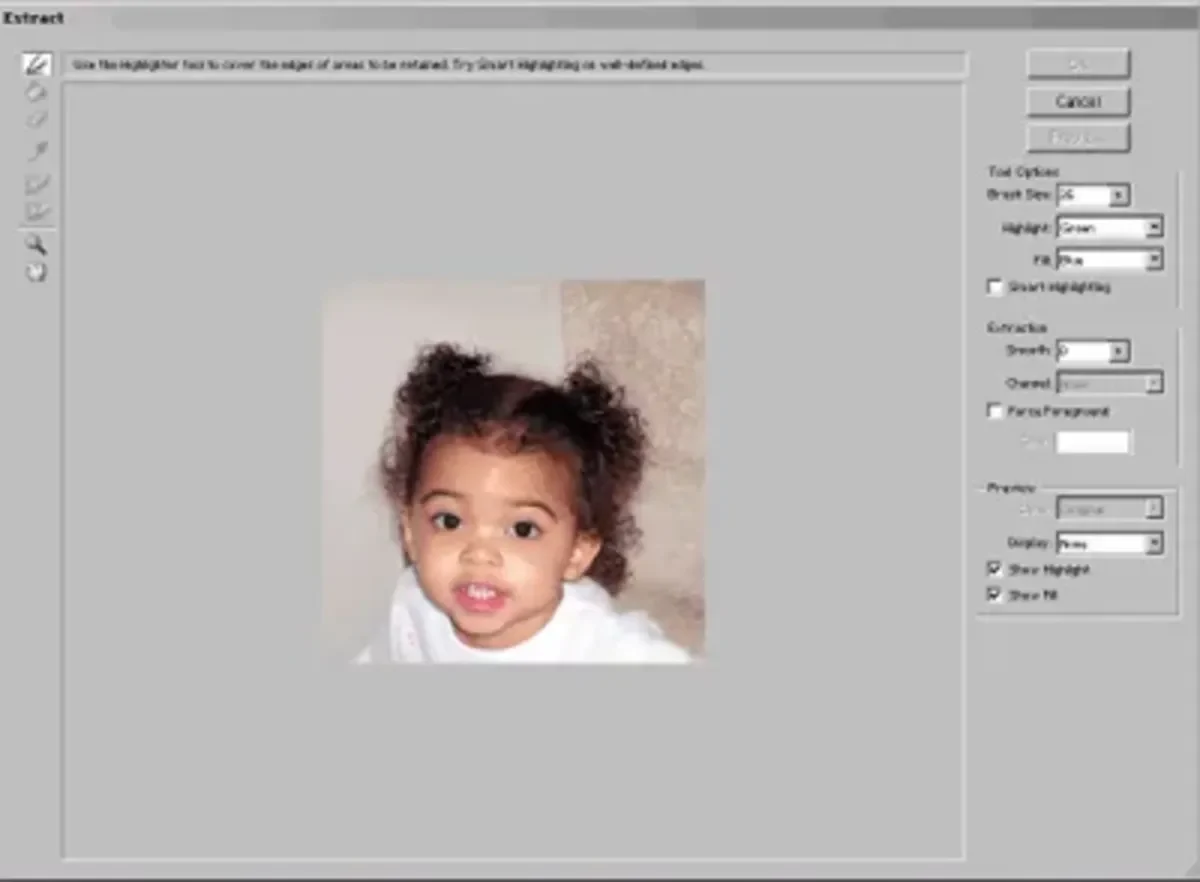 Como recortar cabelo usando o filtro Extract | Tutoriais Photoshop