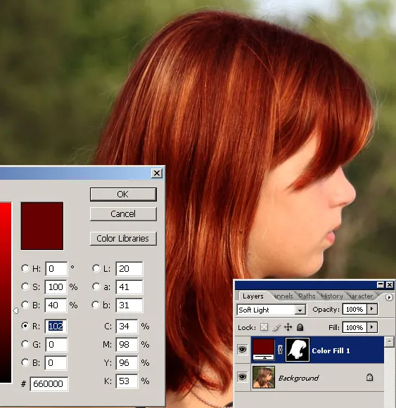 Como mudar a cor do cabelo | Tutoriais Photoshop
