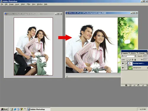 Mudando o fundo de uma imagem | Tutoriais Photoshop