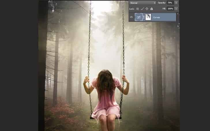 Montagem no Photoshop: Garota na floresta - Tutoriais Photoshop
