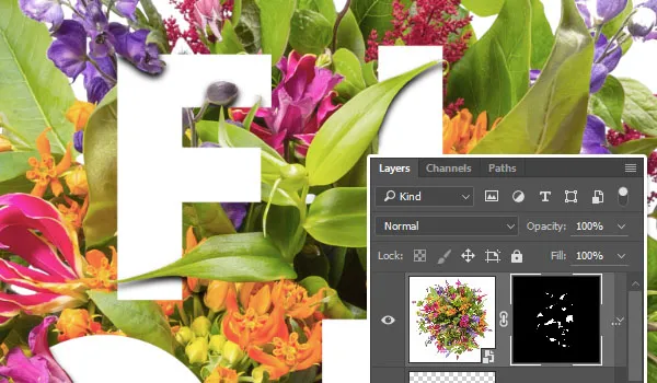 Composição Floral Tipográfica | Tutoriais Photoshop