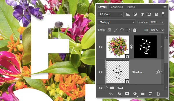 Composição Floral Tipográfica | Tutoriais Photoshop