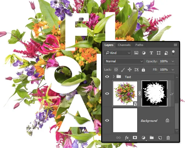Composição Floral Tipográfica | Tutoriais Photoshop