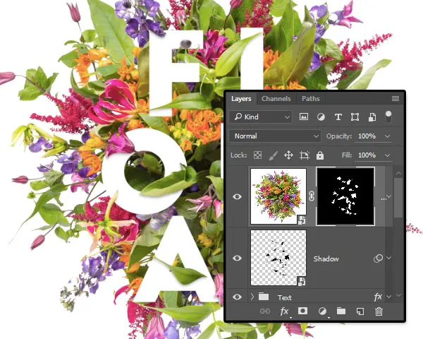 Composição Floral Tipográfica | Tutoriais Photoshop