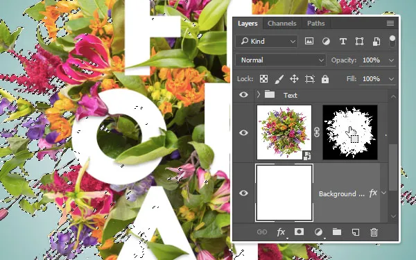 Composição Floral Tipográfica | Tutoriais Photoshop