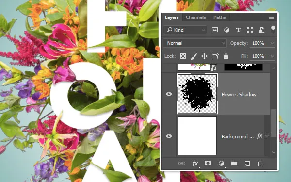 Composição Floral Tipográfica | Tutoriais Photoshop