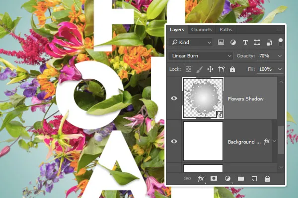 Composição Floral Tipográfica | Tutoriais Photoshop