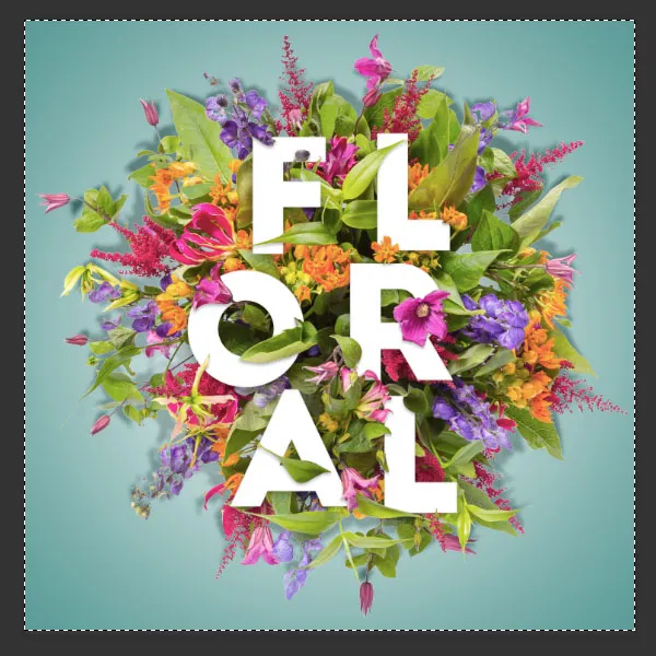 Composição Floral Tipográfica | Tutoriais Photoshop