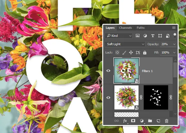 Composição Floral Tipográfica | Tutoriais Photoshop