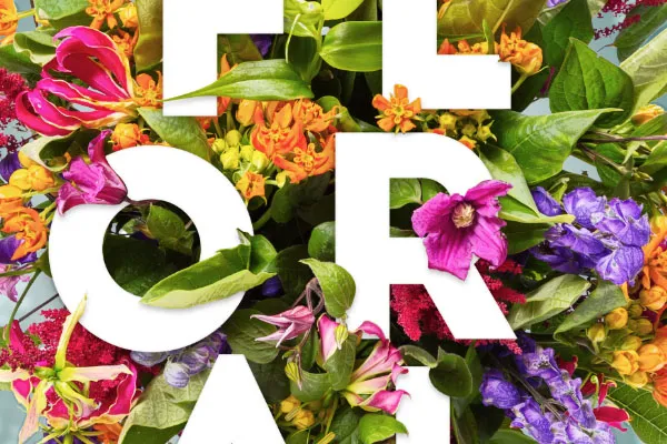Composição Floral Tipográfica | Tutoriais Photoshop