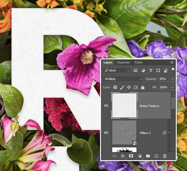 Composição Floral Tipográfica | Tutoriais Photoshop