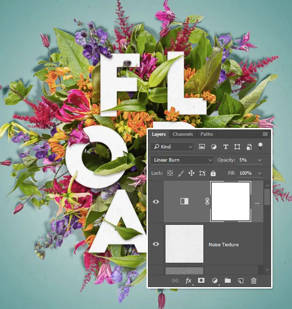 Composição Floral Tipográfica | Tutoriais Photoshop