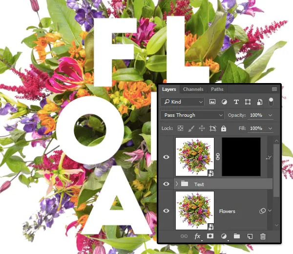 Composição Floral Tipográfica | Tutoriais Photoshop