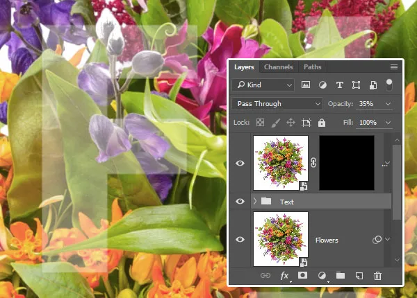 Composição Floral Tipográfica | Tutoriais Photoshop